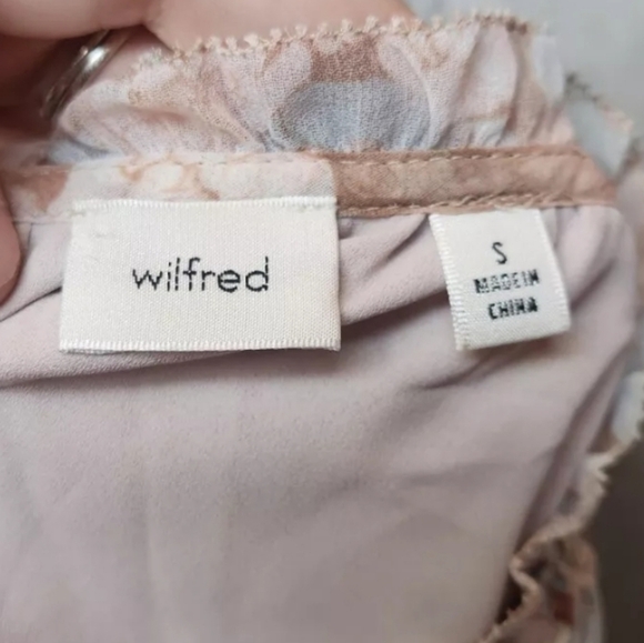 Wilfred Aritzia NWOT Daughter Midi Dress Floral Puff Sleeve Peasant Smocked S - Picture 8 of 8